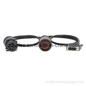 Deutsch SAE J1939 9pin M+F to dB15p Cable